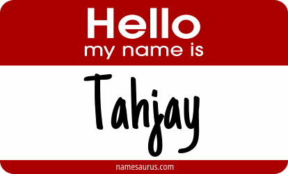 Hello my name is Tahjay png download