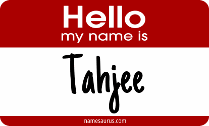 Hello my name is Tahjee png download