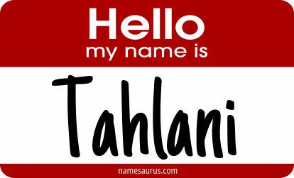Hello my name is Tahlani png download