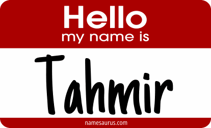 Hello my name is Tahmir png download