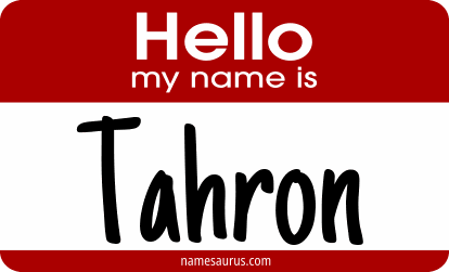 Hello my name is Tahron png download