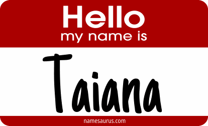 Hello my name is Taiana png download