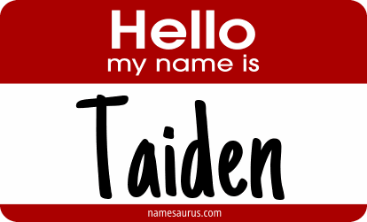 Hello my name is Taiden png download