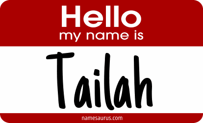 Hello my name is Tailah png download