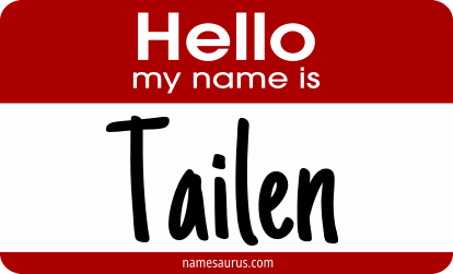 Hello my name is Tailen png download