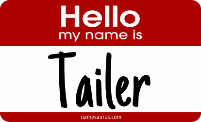 Hello my name is Tailer png download