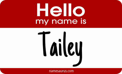 Hello my name is Tailey png download