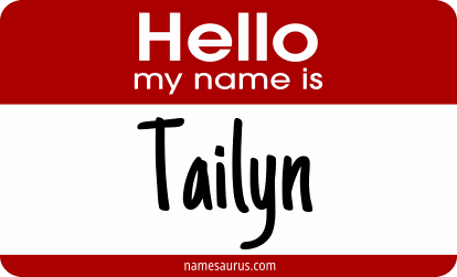 Hello my name is Tailyn png download