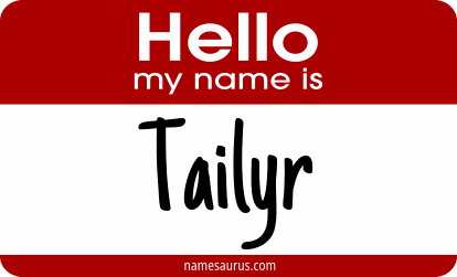 Hello my name is Tailyr png download