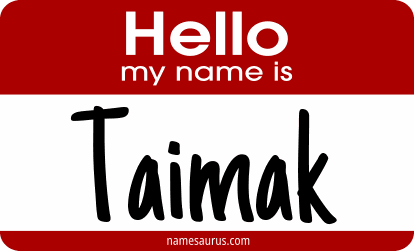 Hello my name is Taimak png download