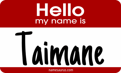 Hello my name is Taimane png download