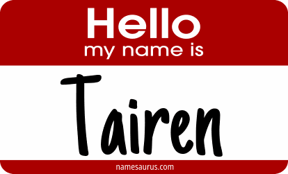 Hello my name is Tairen png download