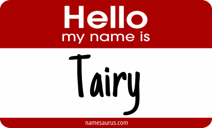 Hello my name is Tairy png download
