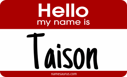 Hello my name is Taison png download