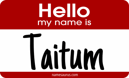 Hello my name is Taitum png download