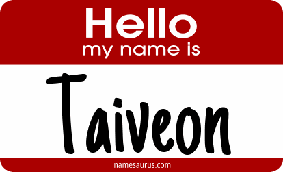 Hello my name is Taiveon png download