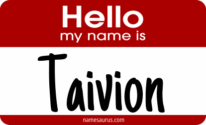 Hello my name is Taivion png download