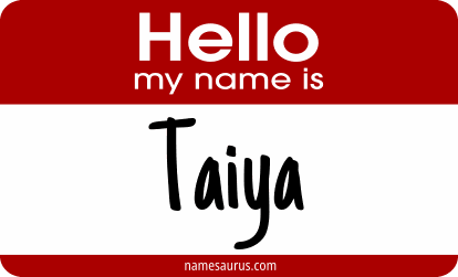 Hello my name is Taiya png download