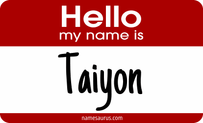 Hello my name is Taiyon png download
