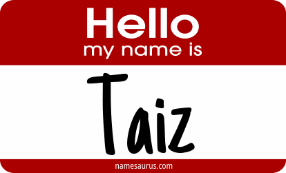 Hello my name is Taiz png download