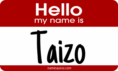 Hello my name is Taizo png download