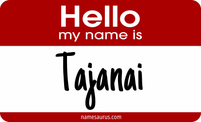 Hello my name is Tajanai png download