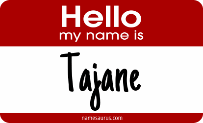 Hello my name is Tajane png download