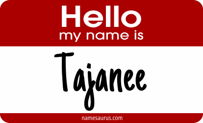 Hello my name is Tajanee png download