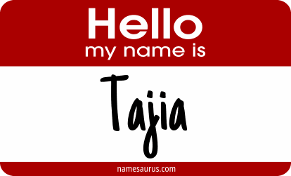 Hello my name is Tajia png download