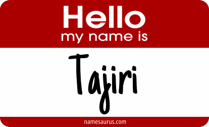 Hello my name is Tajiri png download