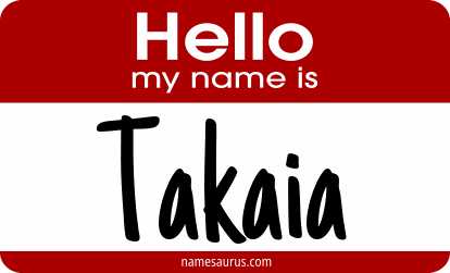 Hello my name is Takaia png download