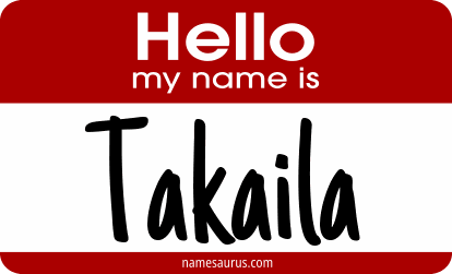 Hello my name is Takaila png download