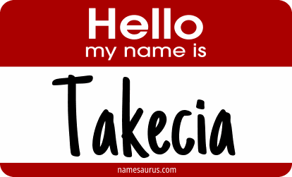 Hello my name is Takecia png download