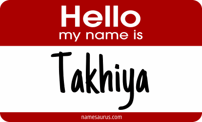 Hello my name is Takhiya png download