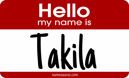 Hello my name is Takila png download
