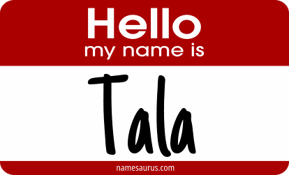 Hello my name is Tala png download