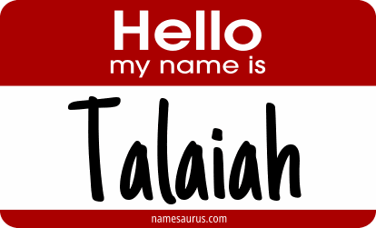Hello my name is Talaiah png download