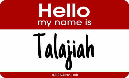 Hello my name is Talajiah png download