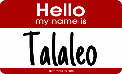 Hello my name is Talaleo png download