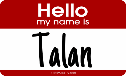 Hello my name is Talan png download