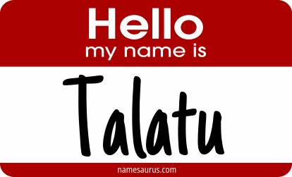 Hello my name is Talatu png download