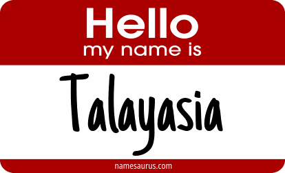 Hello my name is Talayasia png download