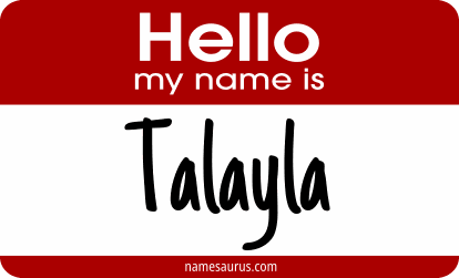 Hello my name is Talayla png download
