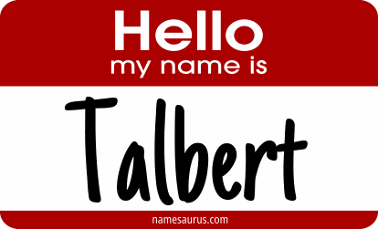 Hello my name is Talbert png download