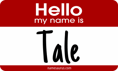 Hello my name is Tale png download