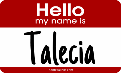 Hello my name is Talecia png download
