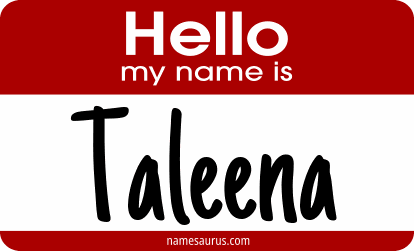 Hello my name is Taleena png download