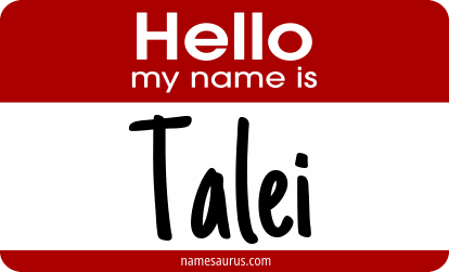 Hello my name is Talei png download