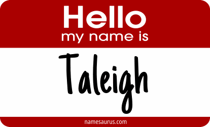 Hello my name is Taleigh png download
