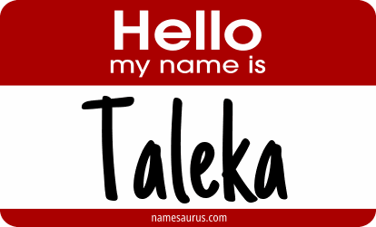 Hello my name is Taleka png download